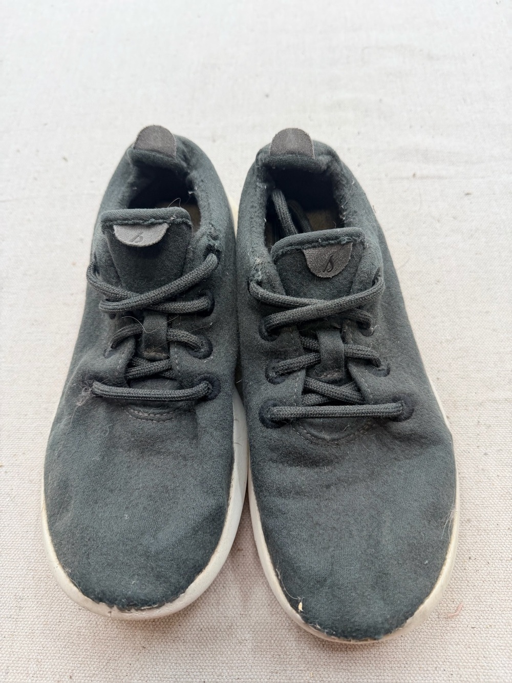 allbirds Charcoal Wool Lace-Up Sneakers with Cream Sole